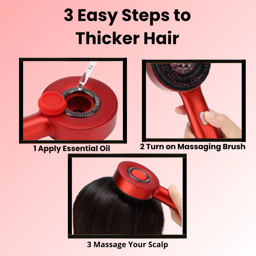 Electric Scalp Massage Comb with Red Light