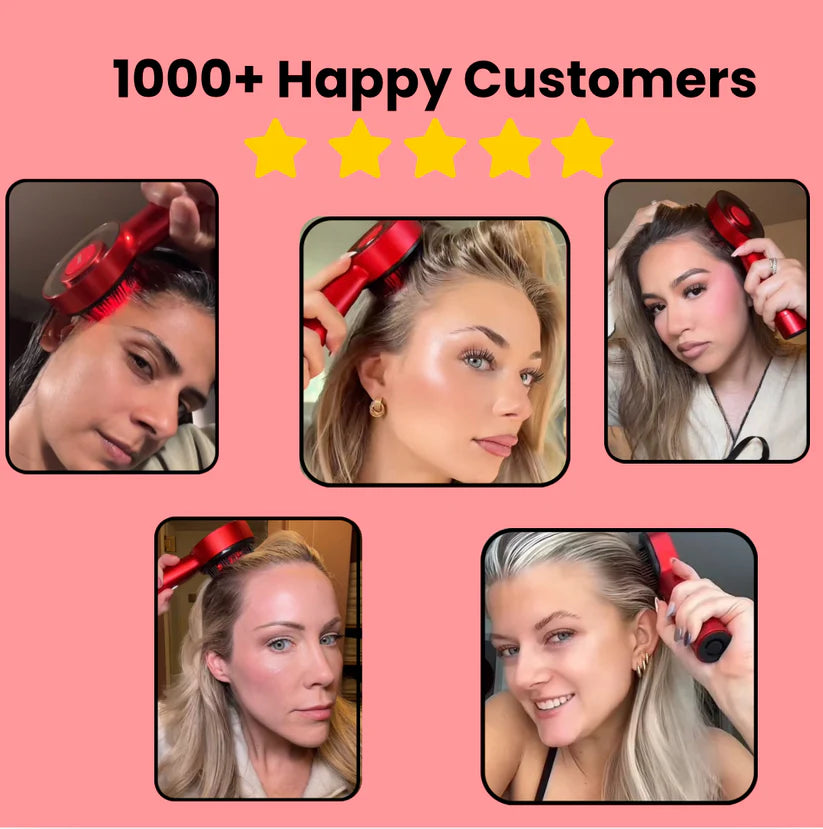 Electric Scalp Massage Comb with Red Light